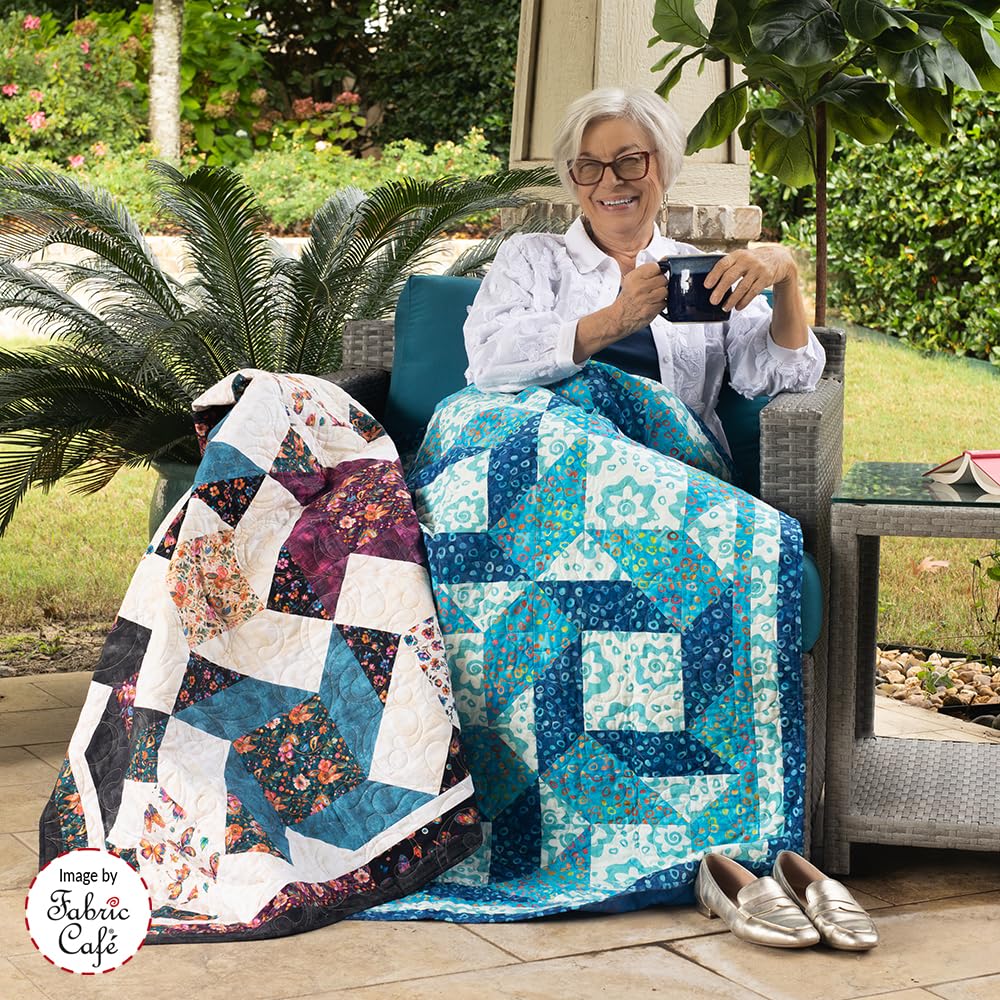 Fabric Café Make It Scrappy With 3-Yard Quilts Book – 8 Scrap-Friendly Quilt Patterns – Uses Three 1-Yard Fabric Cuts – Beginner-Friendly Quilting Guide