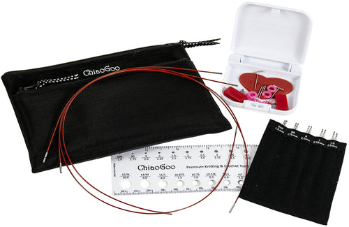 ChiaoGoo Twist SS Mini Set, 4-inch (10 cm) [M], US 000-1.5 (1.5-2.5mm)