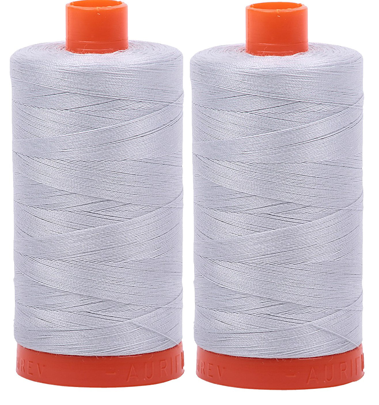 2-Pack - Aurifil 50WT - Solid - Mako Cotton Thread - 1422Yds Each