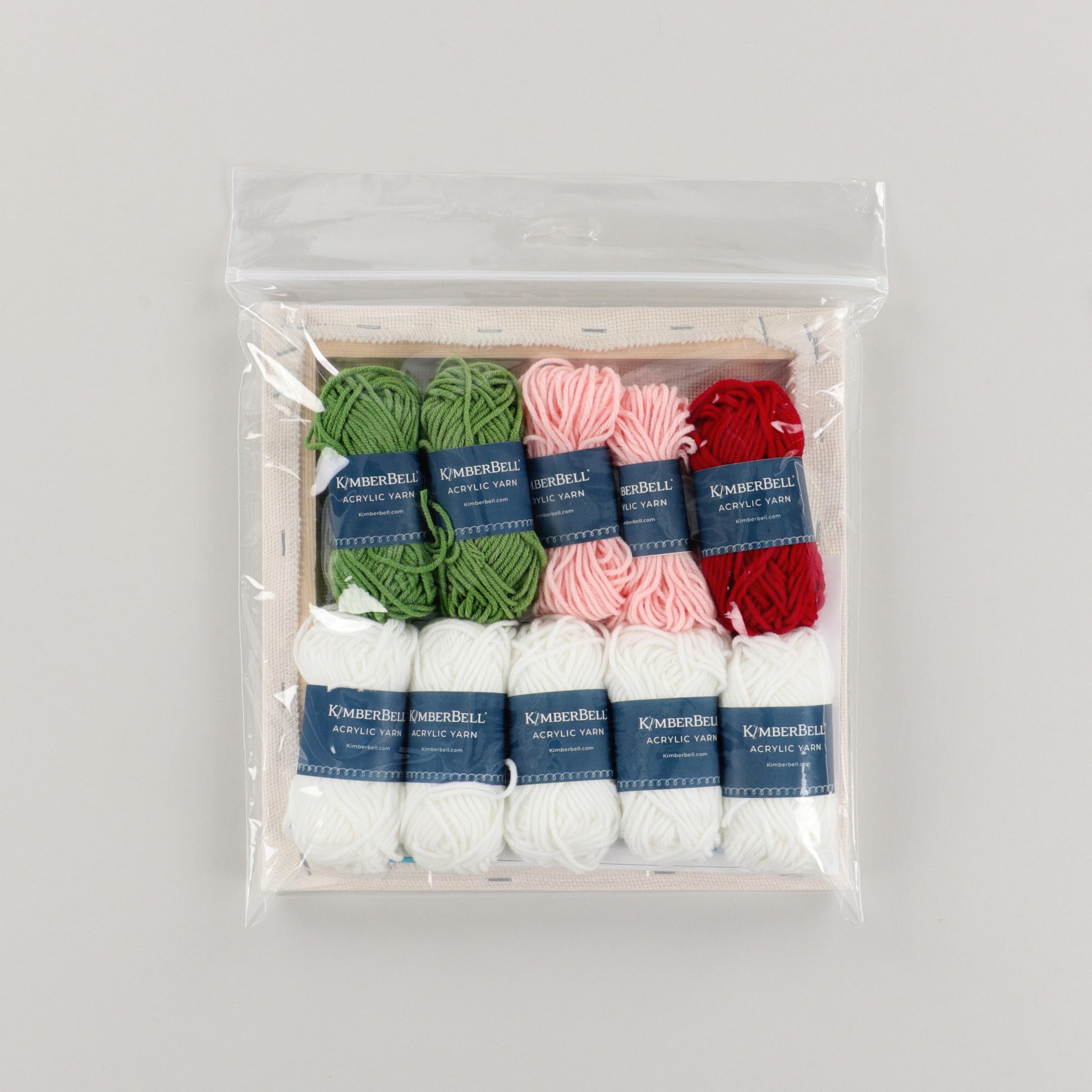 Kimberbell Happy Holly-Days Punch Needle Plus Kit – Complete DIY Embroidery Kit with Tool, Frame, Yarn, Beads & Felt – Holiday Punch Needle Design for Handmade Christmas Décor