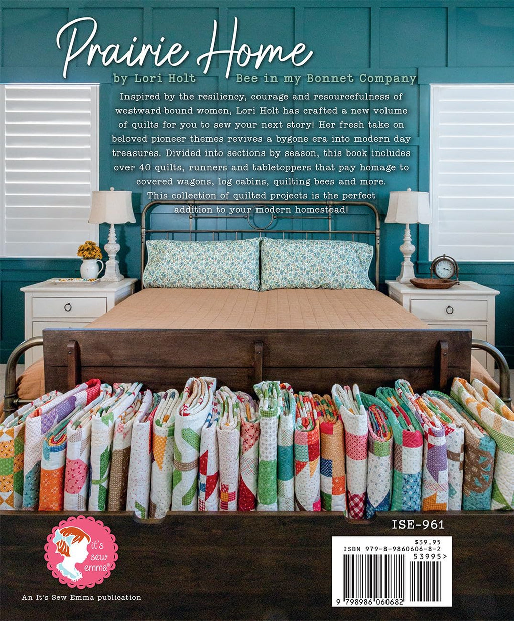 Prairie Home Quilt Book by Lori Holt of Bee in My Bonnet - Over 30 Quilts, Runners, Table Toppers & Pillows – Seasonal Quilting Inspired by Pioneer Resilience & Westward Journey