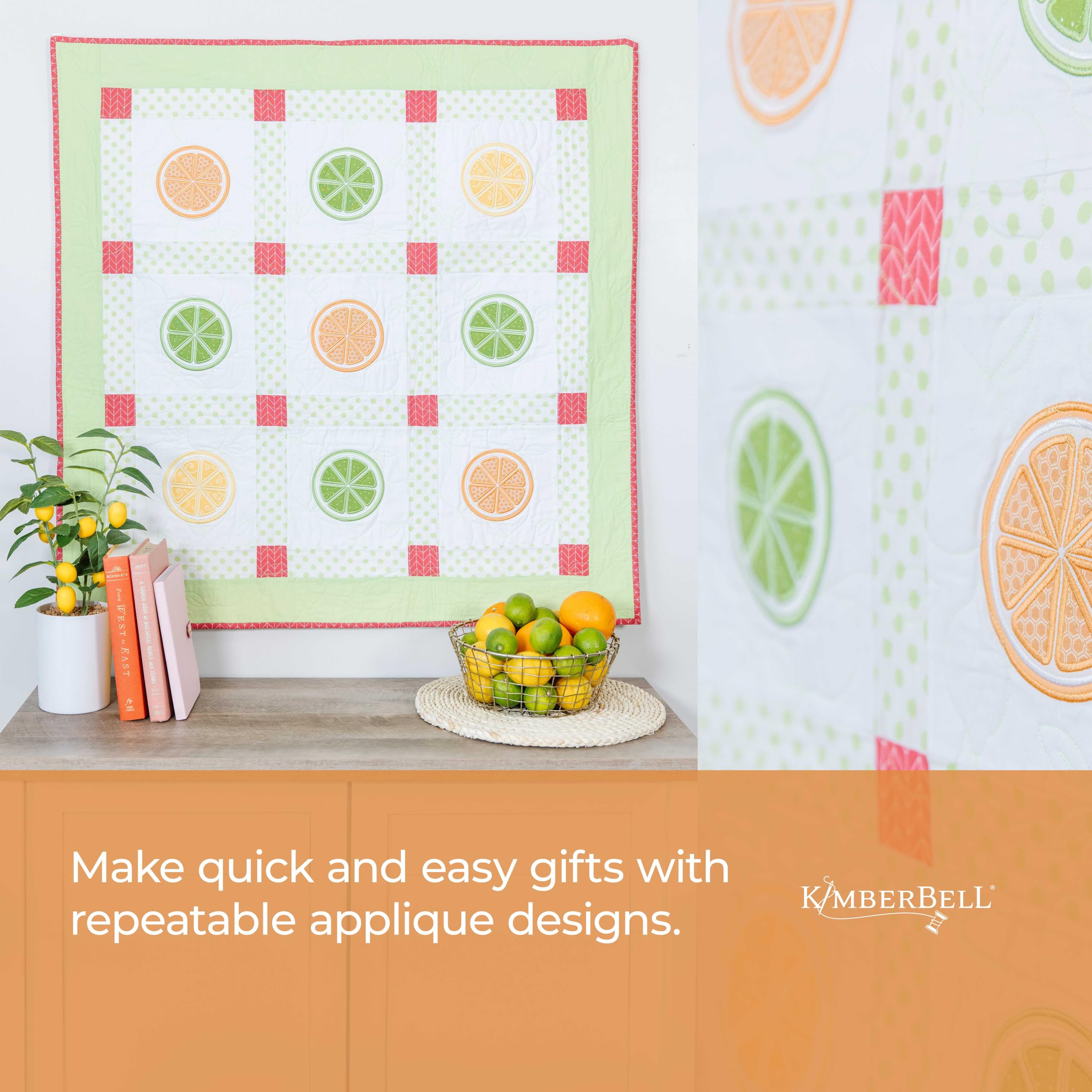 Kimberbell One Hoop Wonders Vol. 1 - Machine Embroidery Design CD, Quilting Templates, Embroidery Patterns, Step-by-Step Instructions Beginners to Advanced, Quilting Designs for Every Season
