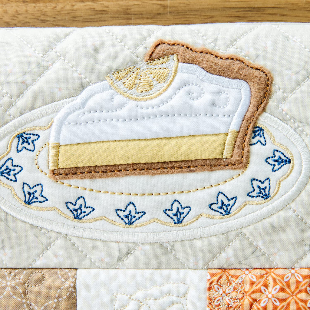 Kimberbell Bench Pillow: Sweet As Pie Machine Embroidery Design CD, Completed Size: 16 x 38”, Includes: 9 Files + SVG, Step-by-Step Instructions for Beginners to Advanced, 5 x 7” Hoop Size