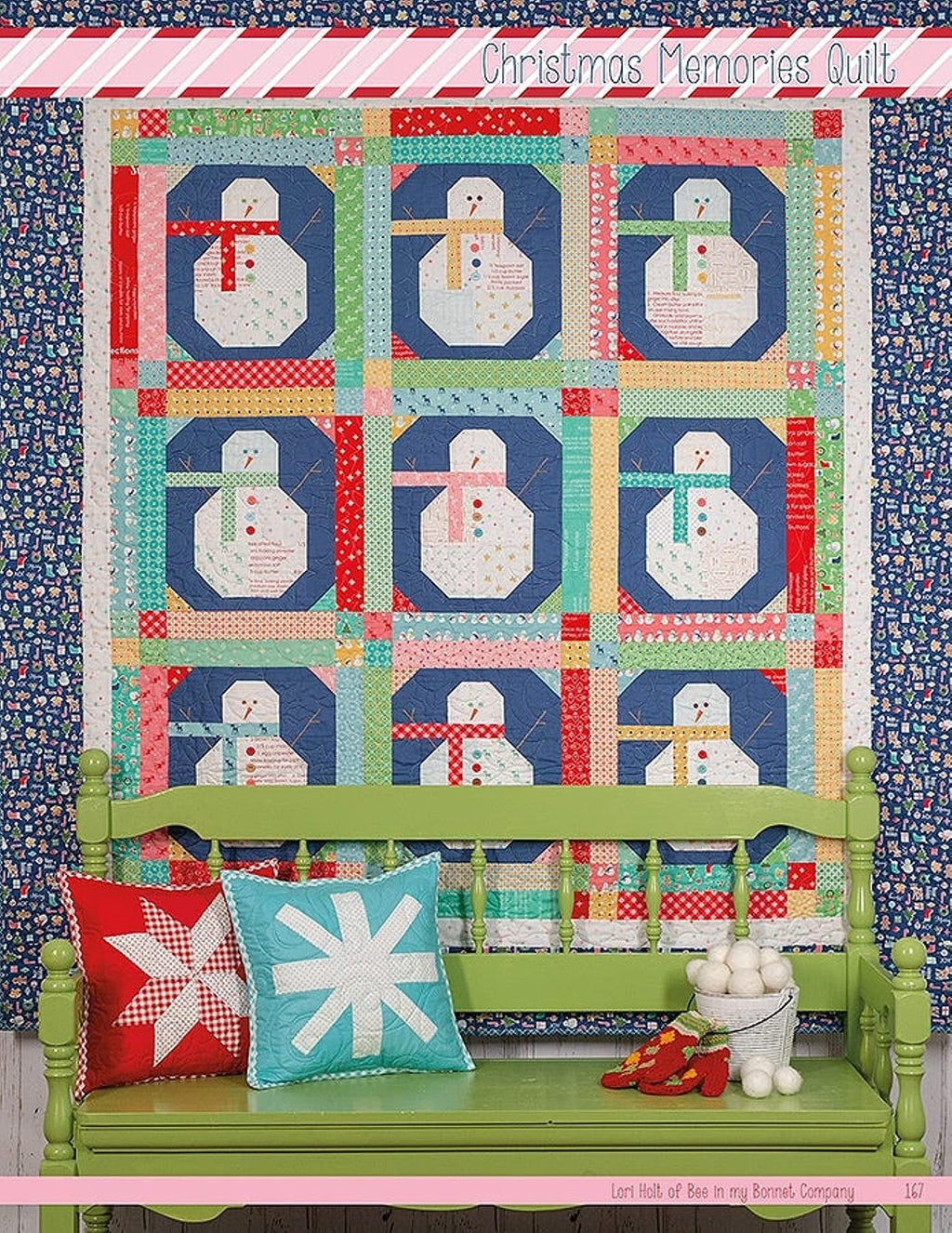 It's Sew Emma Vintage Christ mas Quilt Book by Lori Holt of Bee in My Bonnet, 11 x 9 x 1