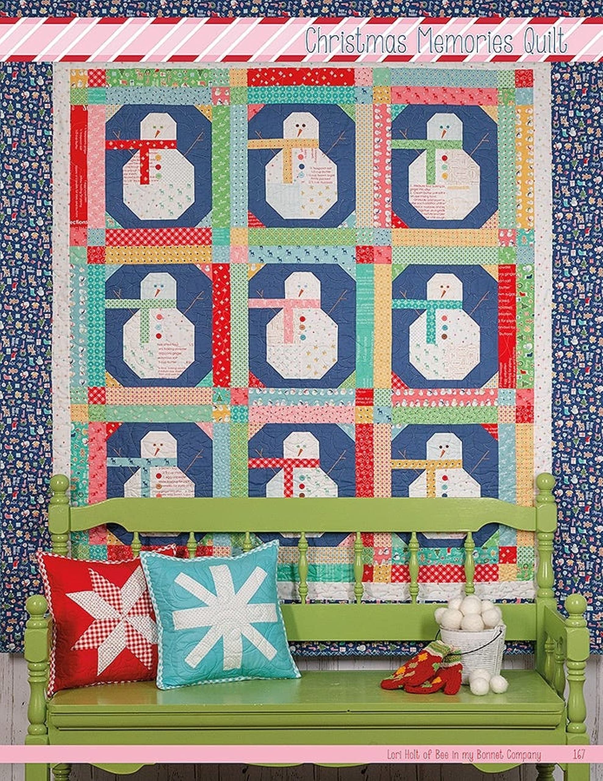 It's Sew Emma Vintage Christ mas Quilt Book by Lori Holt of Bee in My Bonnet, 11 x 9 x 1