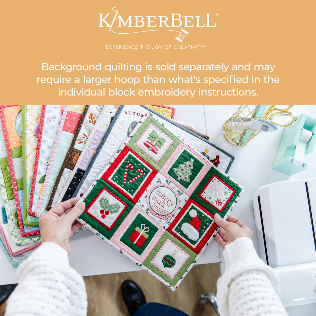 Kimberbell Mini Quilts Vol. 2 July–December – Machine Embroidery Design CD with 6 Seasonal 12x12” Projects, Made in 5x7 or Larger Hoops, Perfect for Gifts & Holiday Home Décor