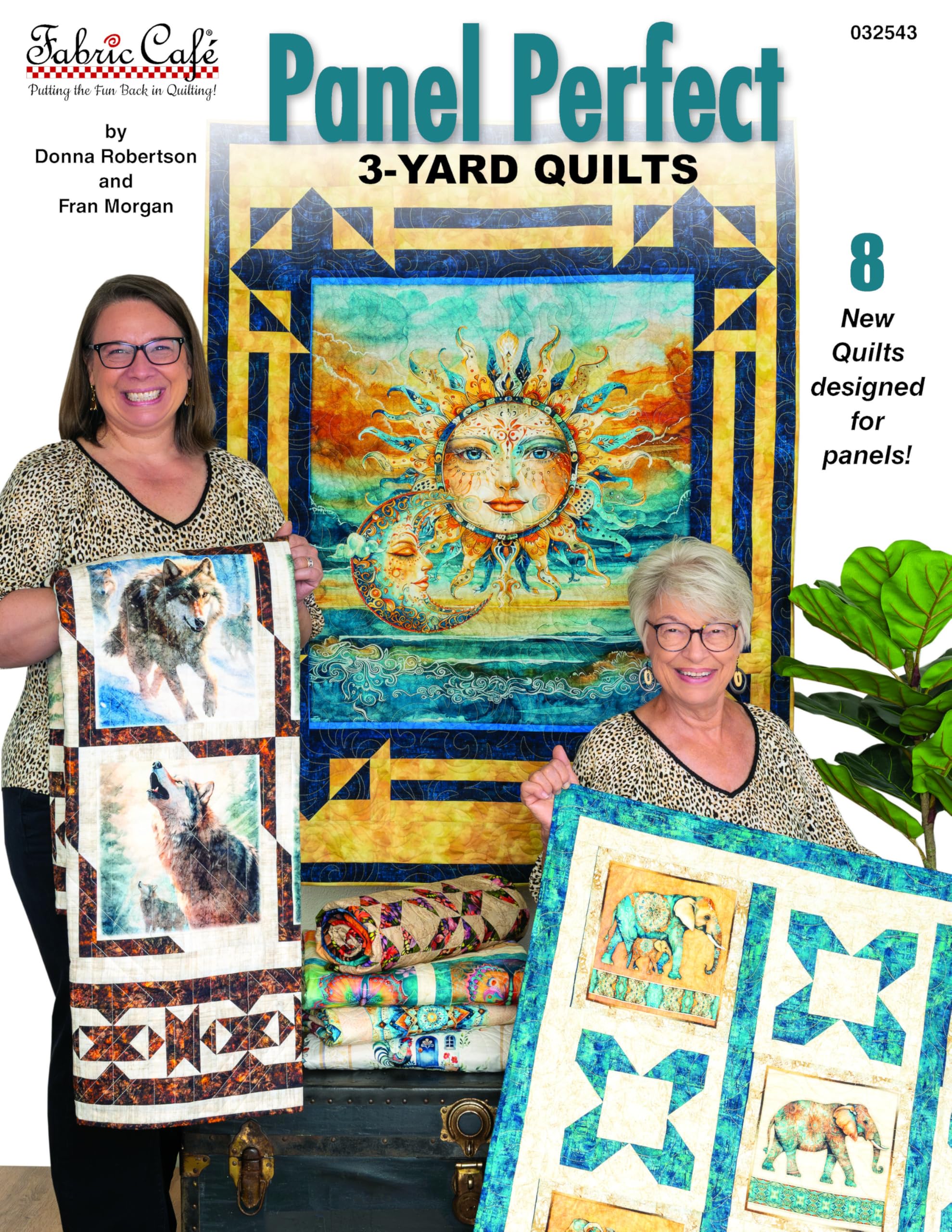 Fabric Cafe Panel Perfect 3-Yard Quilts Book – 8 Easy Quilt Patterns for Panels – Use with 1-Yard Cuts – Beginner Friendly Quilting Book with Diagrams & Fabric Guides