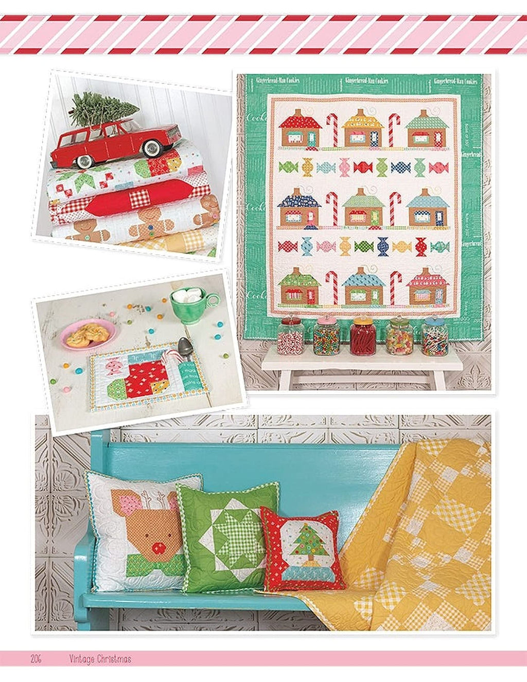 It's Sew Emma Vintage Christ mas Quilt Book by Lori Holt of Bee in My Bonnet, 11 x 9 x 1