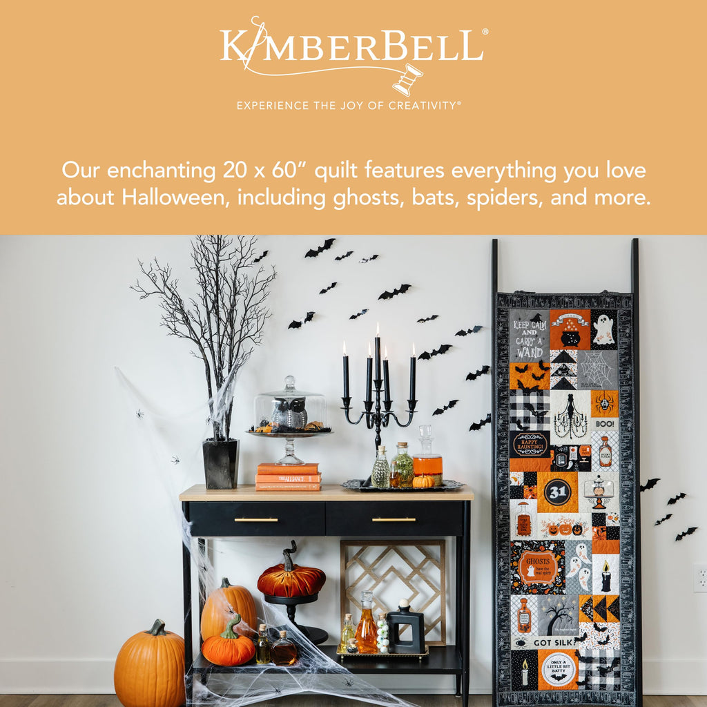 Kimberbell Pumpkins & Potions Ladder Quilt - Machine Embroidery Design CD, Quilting, Embroidery Patterns, Halloween Designs