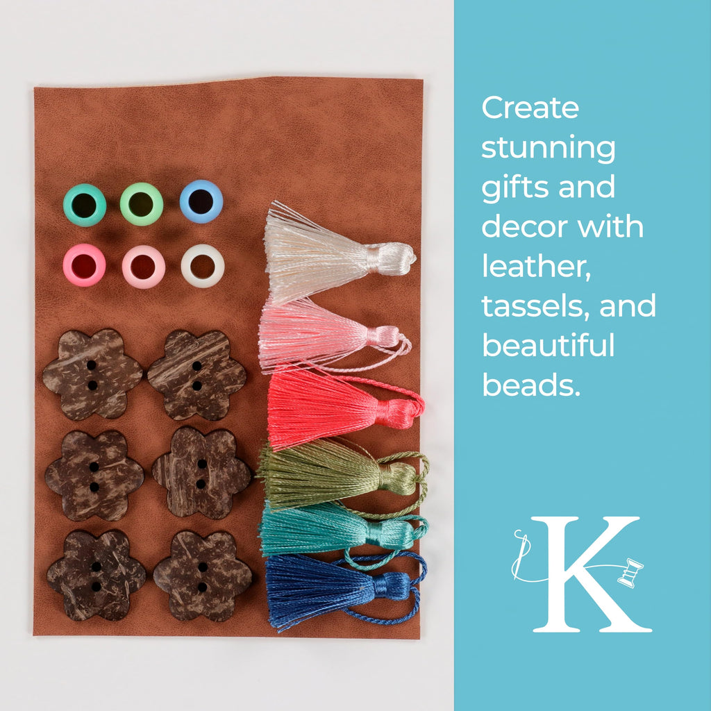 Kimberbell Mug Rugs Vol. 6, 7pcs Set w. Velvet, Bows and Embroidery Leather, Embroidery Supplies, Quilting Embellishments