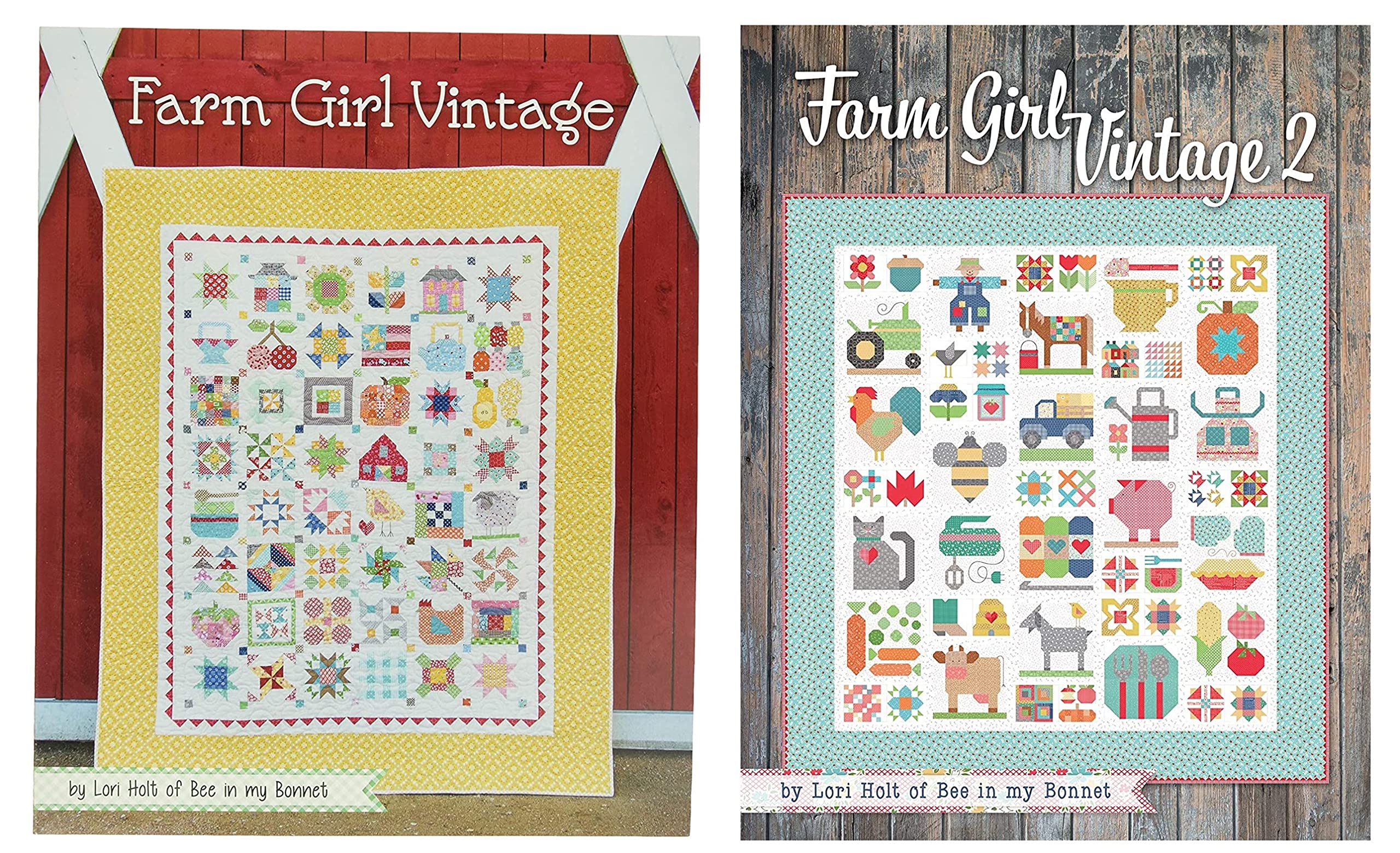 2 Sewing/Quilting Books by Lori Holt: Farm Girl Vintage Plus Farm Girl Vintage 2!
