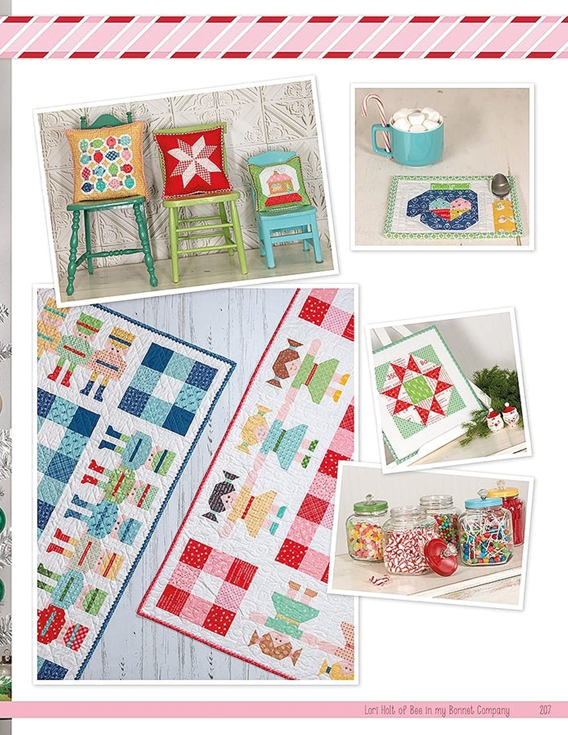 It's Sew Emma Vintage Christ mas Quilt Book by Lori Holt of Bee in My Bonnet, 11 x 9 x 1