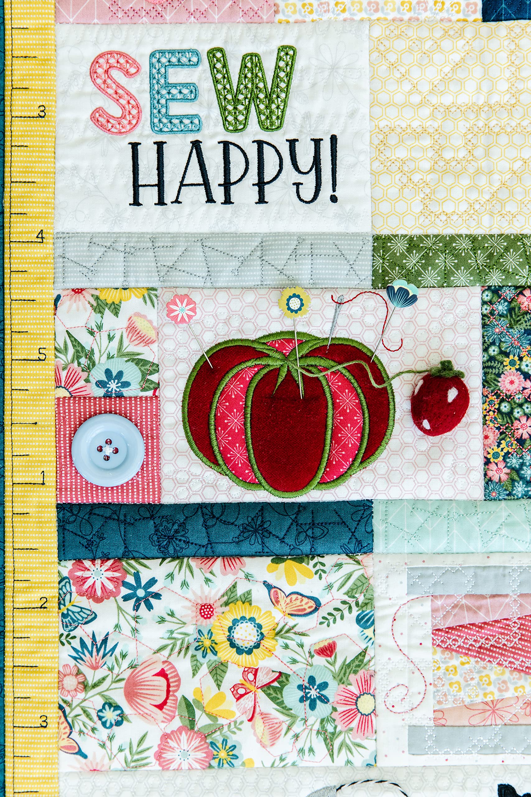 Kimberbell Oh, Sew Delightful Featured Quilt Machine Embroidery Design CD, 8 Bonus Projects: Complete Size 26x38”, Three 12x12” Quilts, 2 Mini Hoops, Easy Step-By-Step Instructions, Made in USA